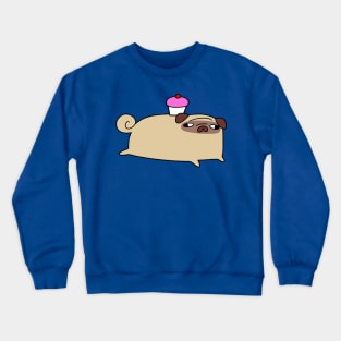 Pug and Cupcake Crewneck Sweatshirt